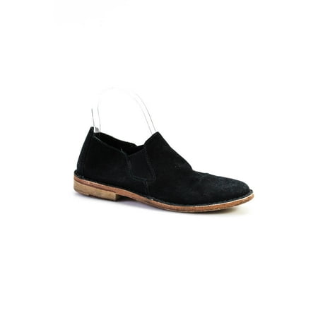 

Pre-owned|Vince Womens Round Toe Low Heel Suede Loafers Navy Blue Size 37.5 7