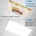 thumbnail image 4 of 3 Pack Farmhouses Sunflowers Fluorescent Light Covers for Ceiling Lights Retro Floral Leaves Red Truck Vintage Magnetic Ceiling Light Covers Overhead Light Filters for Office Classroom Home, 4 of 9