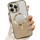 thumbnail image 1 of wonima11 Misscase for iPhone 14 Pro Max Magnetic Glitter Case Compatible with MagSafe,Camera Lens Protector Full Protection Elegant Anti-Scratch Dust-Proof Net Case Cover for iPhone 14 Pro Max Gold, 1 of 1