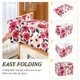 thumbnail image 2 of Yayeee Collapsible Cube Storage Bin with Lid Fabric Closet Decorative Basket with Handles, Pink and Red Flowers, 2 of 7