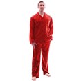 thumbnail image 1 of Up2date Fashion's Men's Striped Satin Pajamas, 1 of 2