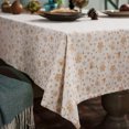 thumbnail image 4 of Electronicheart Ustyle Christmas Gold Stamping Tablecloth Home Dining Table Cloth Holiday Decorative Table Cover, White, 6pcs Pillowcase, 4 of 8