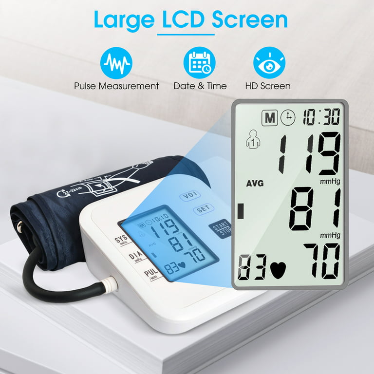 Bluetooth Blood Pressure Monitor Usb Digital Precision Intelligent Lcd  Large-Screenre Chargeable Arm Blood Pressure Monitor