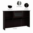 thumbnail image 5 of Bush Furniture Cabot Hutch for L Desk or Corner Desk, Espresso Oak, 5 of 8