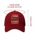 thumbnail image 3 of Sombrero Gorra de béisbol ajustable para hombre y mujer,clásica,de perfil bajo y sin estructura,con diseño de color liso lavado (rojo,1 unidad). Rkxzt, 3 of 9