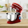 thumbnail image 3 of Costway 6.3Qt Tilt-Head Food Stand Mixer 6 Speed 660W w/Dough Hook, Whisk & Beater Red, 3 of 10
