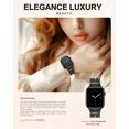 thumbnail image 3 of Wearlizer Stainless Steel Chain Watch Band Compatible with Apple Watch Bands Women Interlocking Ring Design Adjustable Bracelet for 38/40/41/42/44/45/46/49mm, 3 of 6