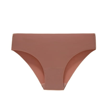 knqrhpse Seamless Underwear for Women No Show Underwear Women Seamless Thin Ice Silk Quick Drying And Comfortable Briefs Women Bottoming Pants Butt Lifting Panties Panties for Women Beige S