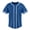 Royal/White/Blue, variant on Men's Royal Baseball Jersey Button Down Shirt Hip Hop Baseball T-Shirt Sportswear