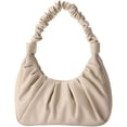 thumbnail image 2 of Women'S Ruched Hobo Handbag, Trendy Sofii Shoulder Bag, Small White Purse, 2 of 7