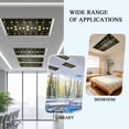 thumbnail image 4 of White Green Flower Fluorescent Light Covers for Ceiling Lights 4x2 feet,3 Pack Magnetic Light Filters for Classroom,Vintage Geometric Floral Plant Leaves Fluorescent Light Shade Panel for Office, 4 of 9