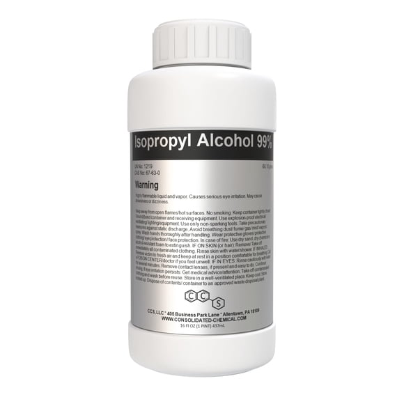 Alcohol isopropílico CCS 99% de pureza 500 ml limpiador