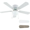 thumbnail image 1 of Ventilador de Techo Empotrado de 42" Ventilador de Techo Tradicional Blanco Mate con Cadena de Luz y Tracción - Diseño de Perfil Bajo - Uso en Interiores, 1 of 7
