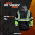thumbnail image 3 of SafetyShirtz Men's SS360º Stealth Topo - Type-O - Enhanced Visibility - Reflective Safety Hoodie, Black - 4X-Large, 3 of 7