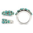 thumbnail image 2 of Sterling Silver Ring with Lab Created Turquoise, 2 of 5