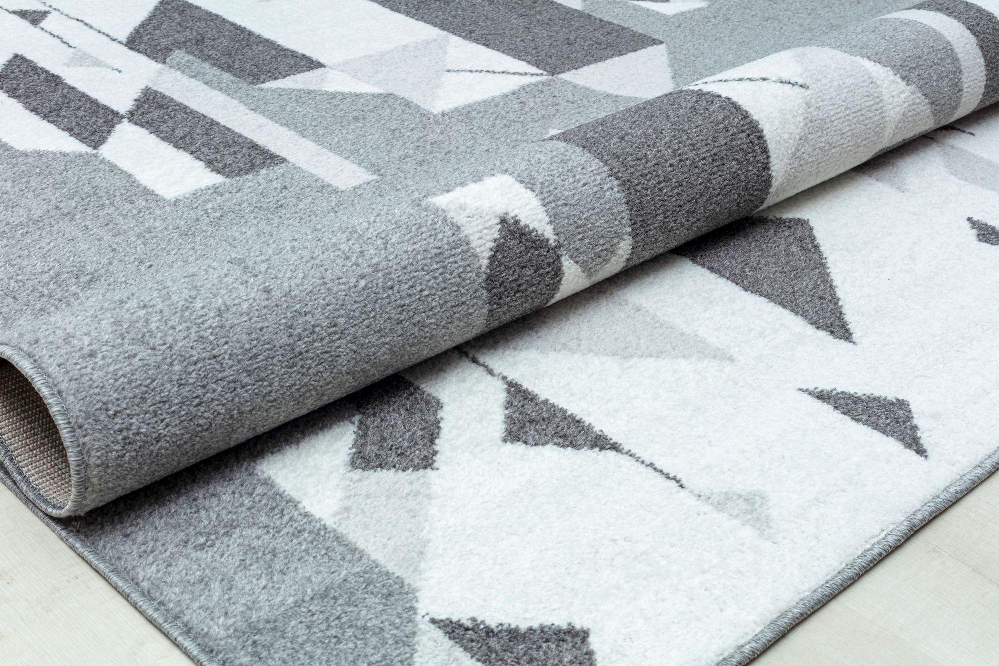 Mason Brooks Azure AZ50B Network Grey Geometric Contemporary Gray Area Rug, 8'3" X 10'0"