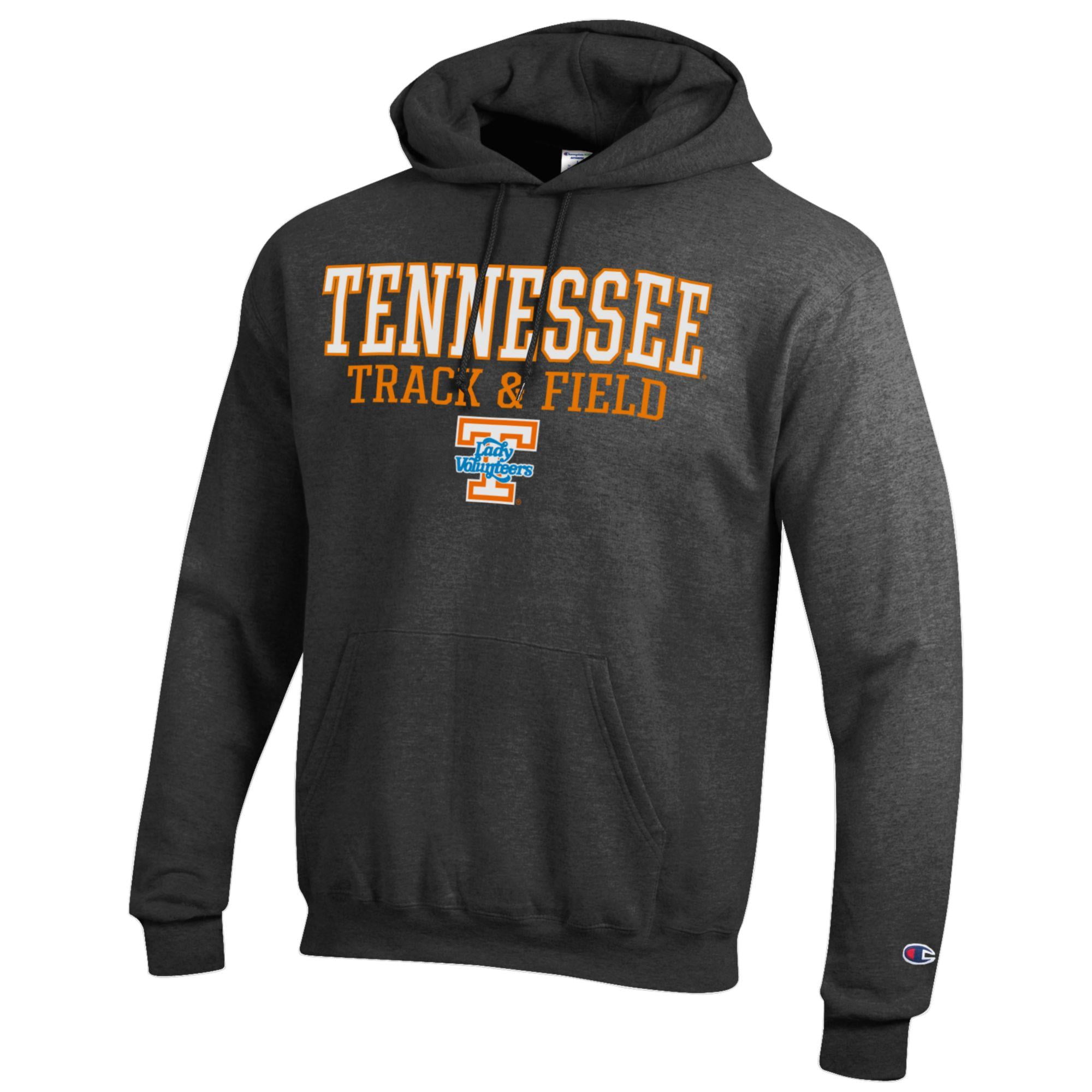 Men's Champion  Charcoal Tennessee Volunteers Track & Field Stack Powerblend Pullover Hoodie