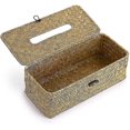 thumbnail image 3 of Caja dispensadora de pañuelos rectangular tejida en juncos, para la familia, la oficina, el estante blanco, 3 of 4