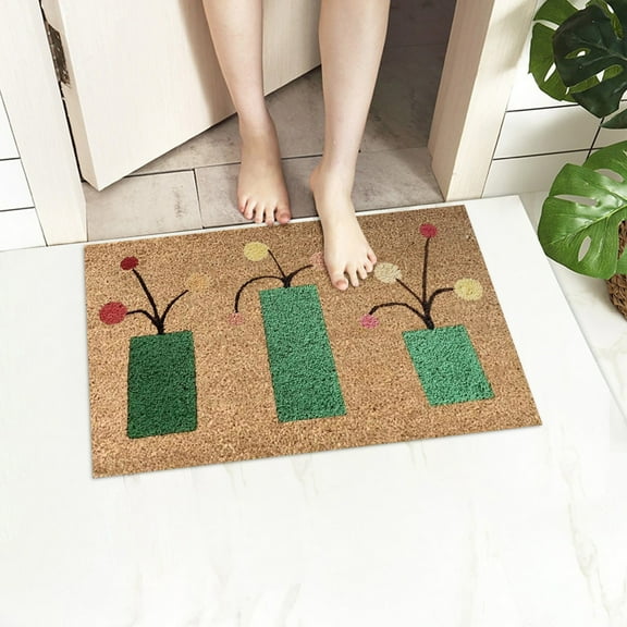 yulier Summer Doormat , Entryway Rug for Summer Home Decor, Indoor Outdoor Entrance Welcome Door Mat, Non Slip Low Profile Floor Mat, 16"x24"