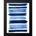 thumbnail image 2 of Prime, Marcus 19x24 Black Modern Framed Museum Art Print Titled - Indigo Rolling Streaks, 2 of 5