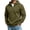 Army Green, variant on Hoodies for Men,Half Zip Long Sleeve Casual Solid Sweatshirt with Kangaroo Pocket for Outdoor Hiking Trips