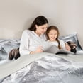thumbnail image 5 of Manfei Jungle Bear Bedding Comforter Set,Snowm Mountai8N Pine Pattern Twin Comforter Sets,White Brown Bedding Set For Boys Kids,Breathable Home Decor Reversible,2pcs, 5 of 8
