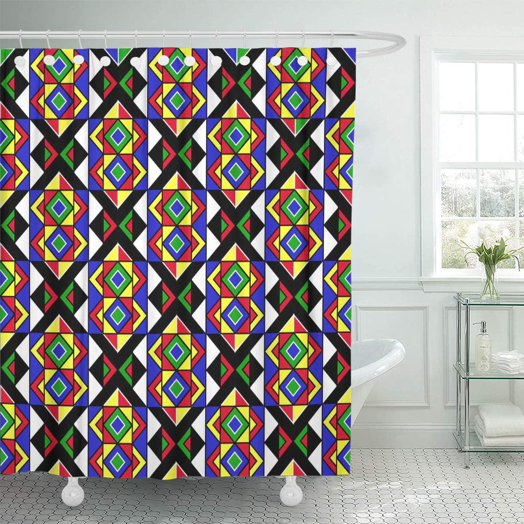 KSADK Colorful South Geometric Ethnic Red Africa African Tanzania Ghana