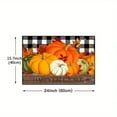 thumbnail image 3 of JMYHOAM Pumpkin Printed Floor Mat-Thanksgiving Pumpkin Maple Leaf Background Carpet-Non and Washable-Kitchen- Restaurant Floor- Laund, 3 of 5