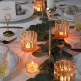 thumbnail image 4 of Portavelas votivo HAVITI de cristal dorado para decoración de mesa, 6 unidades, 4 of 8
