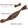 thumbnail image 4 of WFEAGL Genuine Leather Apple Watch Band 42/44/45mm Retro Strap (Brown with Silver), 4 of 8