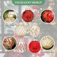 thumbnail image 5 of 25 Pcs Christmas Ball Ornaments Set, 2.36'' Shatterproof Xmas Tree hanging Balls Ornaments, Clear Ball Ornaments for Christmas Tree, Holiday Decorations, Red & Gold, 5 of 8