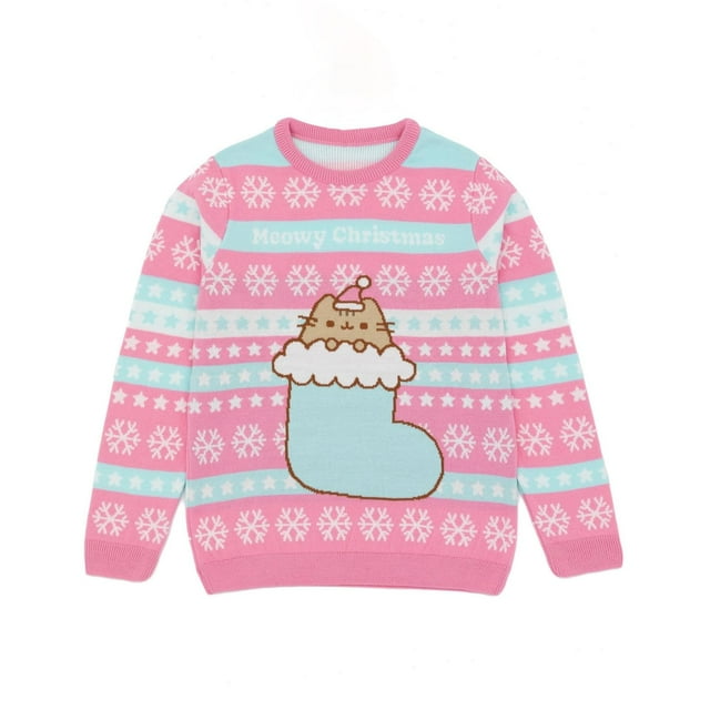 Pusheen Girls Knitted Christmas Sweatshirt