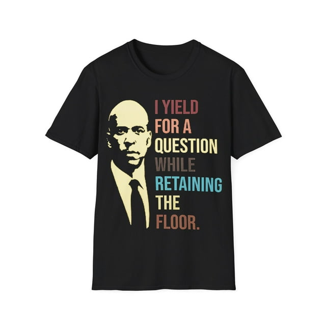 Cory Booker I Yield for a Question while RETAINING THE FLOOR T-Shirt, Political Tee, Democ - Black - 2XL