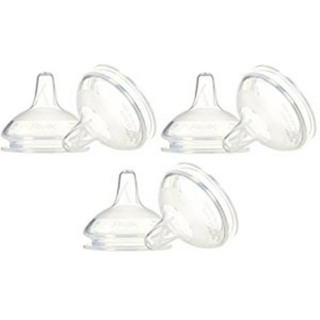 Playtex 6 Pack BreastLike Shape Silicone Nipple, Medium Flow
