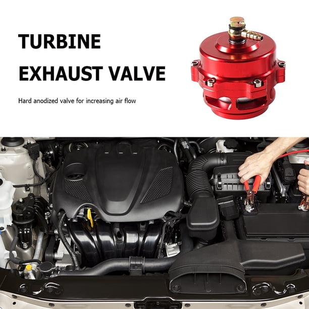 Válvula de descarga turbo Likrtyny CNC 50 mm 35 PSI V-Band BOV Rojo