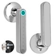 thumbnail image 3 of Cerradura De Puerta Inteligente Sin Llave Múltiples Métodos De Digital Cerradura De Puerta Con Manija Biométrica Con Código De Huella Digital Desbloqueo De Bluetooth Para El Hogar Apartamento Hotel Advancent EL014388-01, 3 of 5