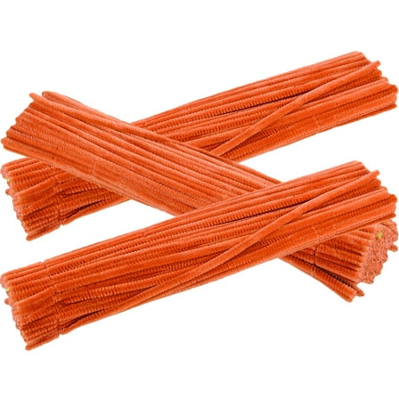 FONDOTIN Chenille Stem Toy Twisting Stick Orange DIY Craft Making 3set
