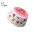 thumbnail image 3 of 100Pcs Lovely Cupcake Cake Paper Cup Baking Chocolate Glutinous Rice Tray Decor-2#,100pcs, 3 of 8