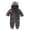 Gray, variant on Newborn Baby Infant Coral Fleece Hooded Romper Jumpsuit Boy Girl Winter Warm Bodysuit Outfits Clothes Coat Outwear 0-12 Months