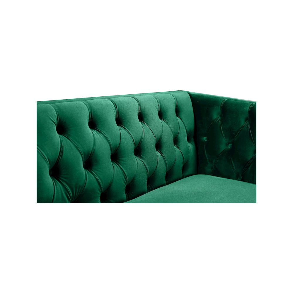 Meridian Furniture Michelle Green Velvet Sofa