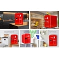 thumbnail image 3 of Coca-Cola Mini Fridge 4L 6 Can, Red Portable Beverage Cooler with AC/DC Car Adapter for Travel, Bedroom, Office, Dorm, 3 of 20
