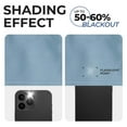 thumbnail image 5 of Superior Blackout Solid Light Filtering Back Tab Curtain Panel Set, 42" x 108", Light Blue, 5 of 9