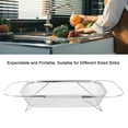 thumbnail image 3 of Professional Grade Stainless Steel Over The Sink Colander Strainer Basket, Fine Mesh Expandable Rubber Grip Handles Efficient Kitchen Tool, 3 of 7