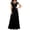 Black, variant on Women's Lace V-Neck Evening Dress Long A-Line Chiffon Bridesmaid Dress Mother of The Bride Wedding Guest Maxi Dress for Party Prom