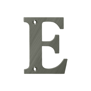 Deltana RL4E-15A 4" Height Residential House Letter Letter E Antique Nickel