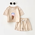 thumbnail image 2 of Kid Girl Clothes Shorts Set 2 Piece Outfits Summer Casual Short Sleeve Top and Shorts Set for Girls 4-7 Girls Summer Set 1-21 Years,18-244 Months, 2 of 8