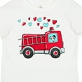 thumbnail image 4 of Inktastic Valentine Fire Truck with Cute Dalmatian and Hearts Boys or Girls Toddler T-Shirt, 4 of 5
