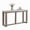 Ivory & Brown, variant on Ashley Furniture Cariton Plank Effect Bold Blocky Wood Coffee Table, Grayish Brown