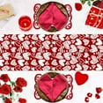 thumbnail image 5 of Valentines Day Table Runner - Love Cotton Linen Table Runners 120 Inches Long, Red Heart Table Cloth Dresser Scarves Kitchen Dining Table Decorations for Holiday Party, 5 of 5