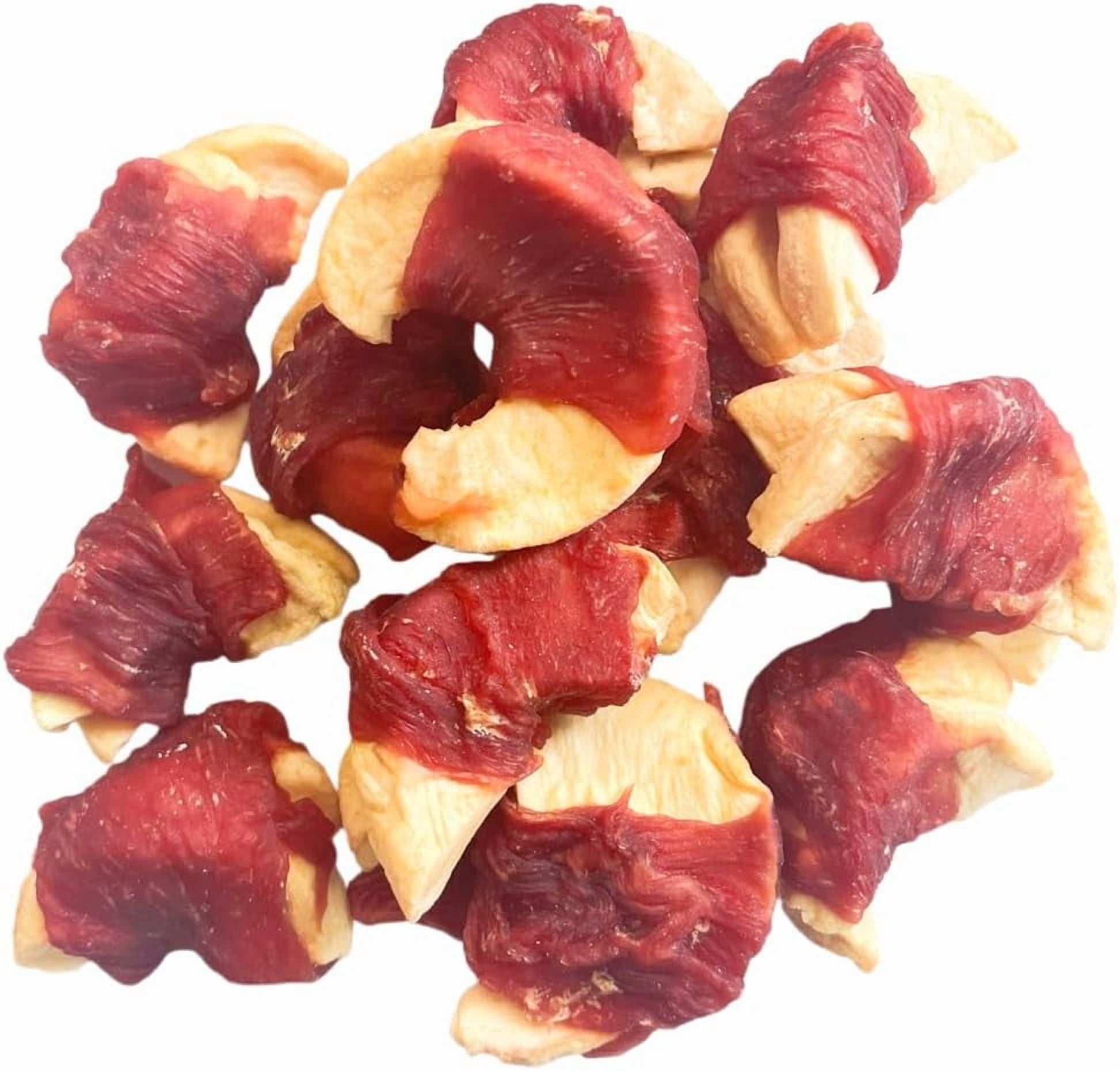 Hubert Pet Gourmet All Natural Duck Wrapped Apple Dog Treats, Grain Free, Low Ingredient, USA Tested - 2.5 lb Super Value Pack